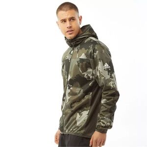 Adidas Men's Aeroready Camouflage Zip Hoodie Jacket S